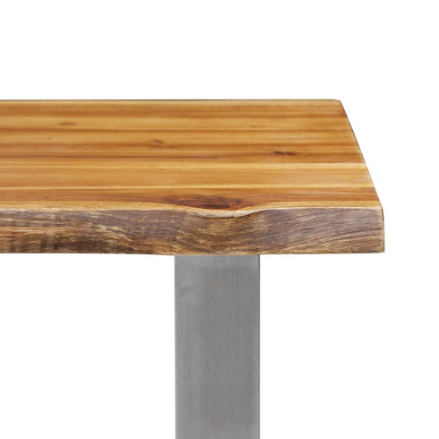 Rustika Rowe -  3 Piece Dining Set Solid Acacia Wood Brown